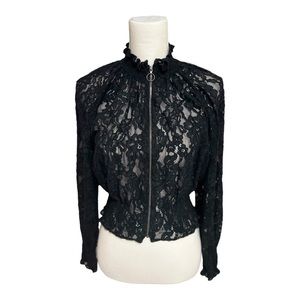 Rebecca Taylor Size Small Lace Bomber Jacket